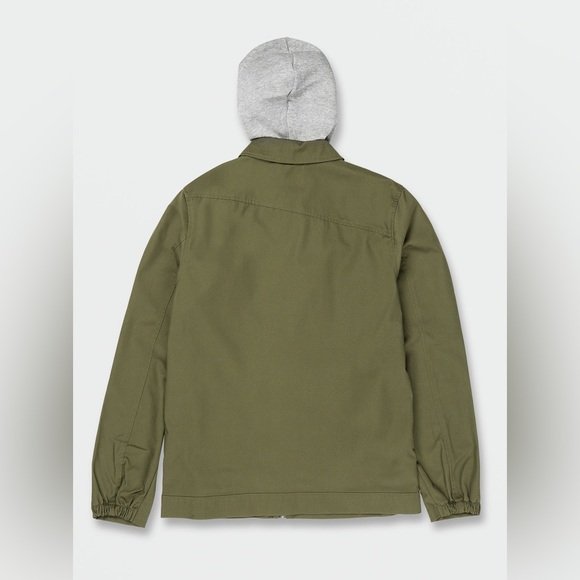 Volcom "Warren" Jacket Green Hooded Jacket Small Excellent Condition - Picture 2 of 9